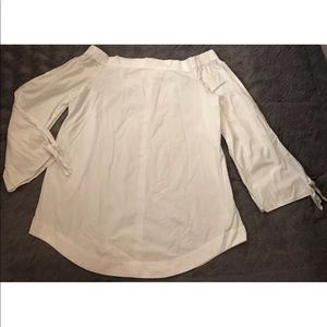 Free People Off The Shoulder Blouse Sz S White